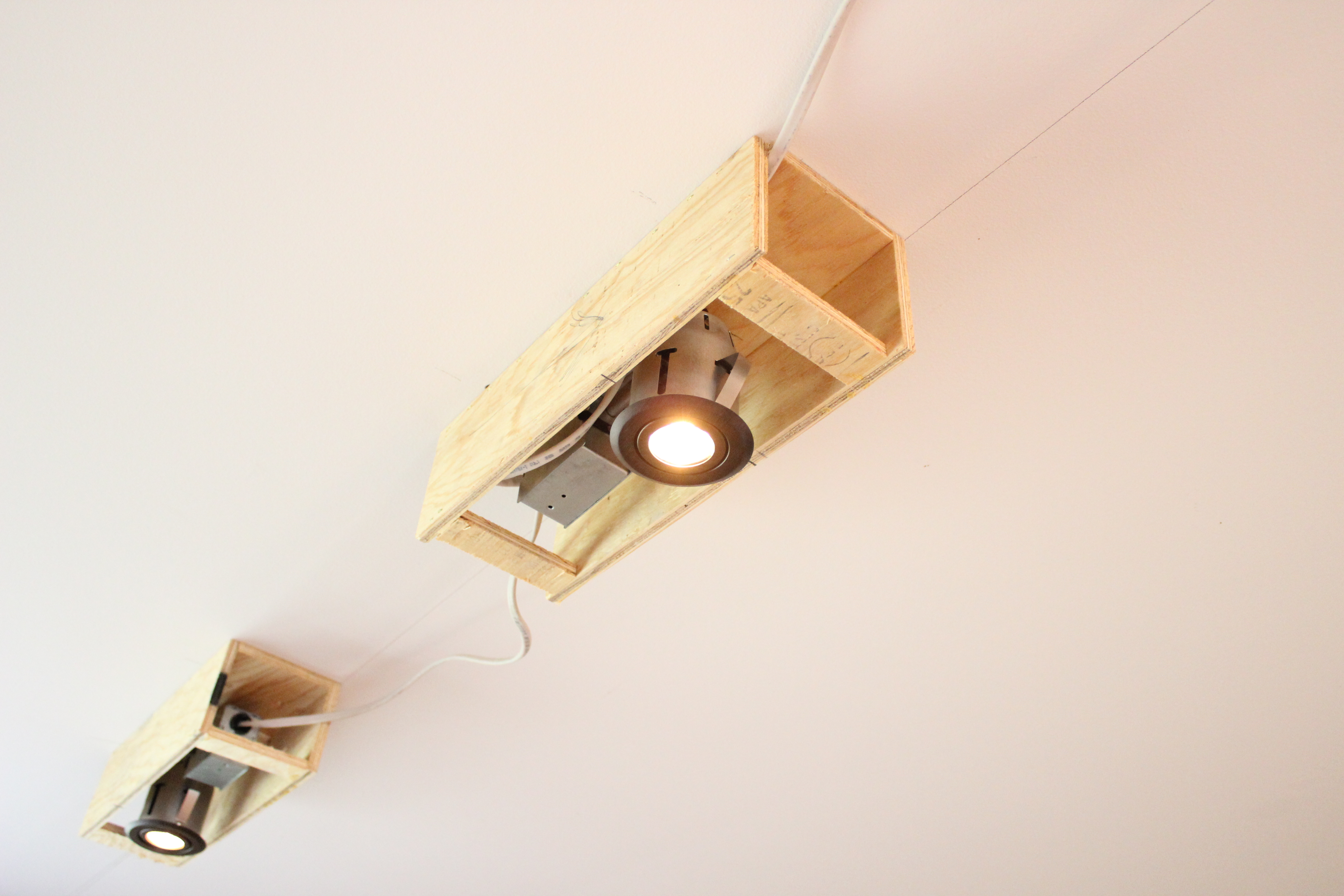 Wood beam deals light fixture diy