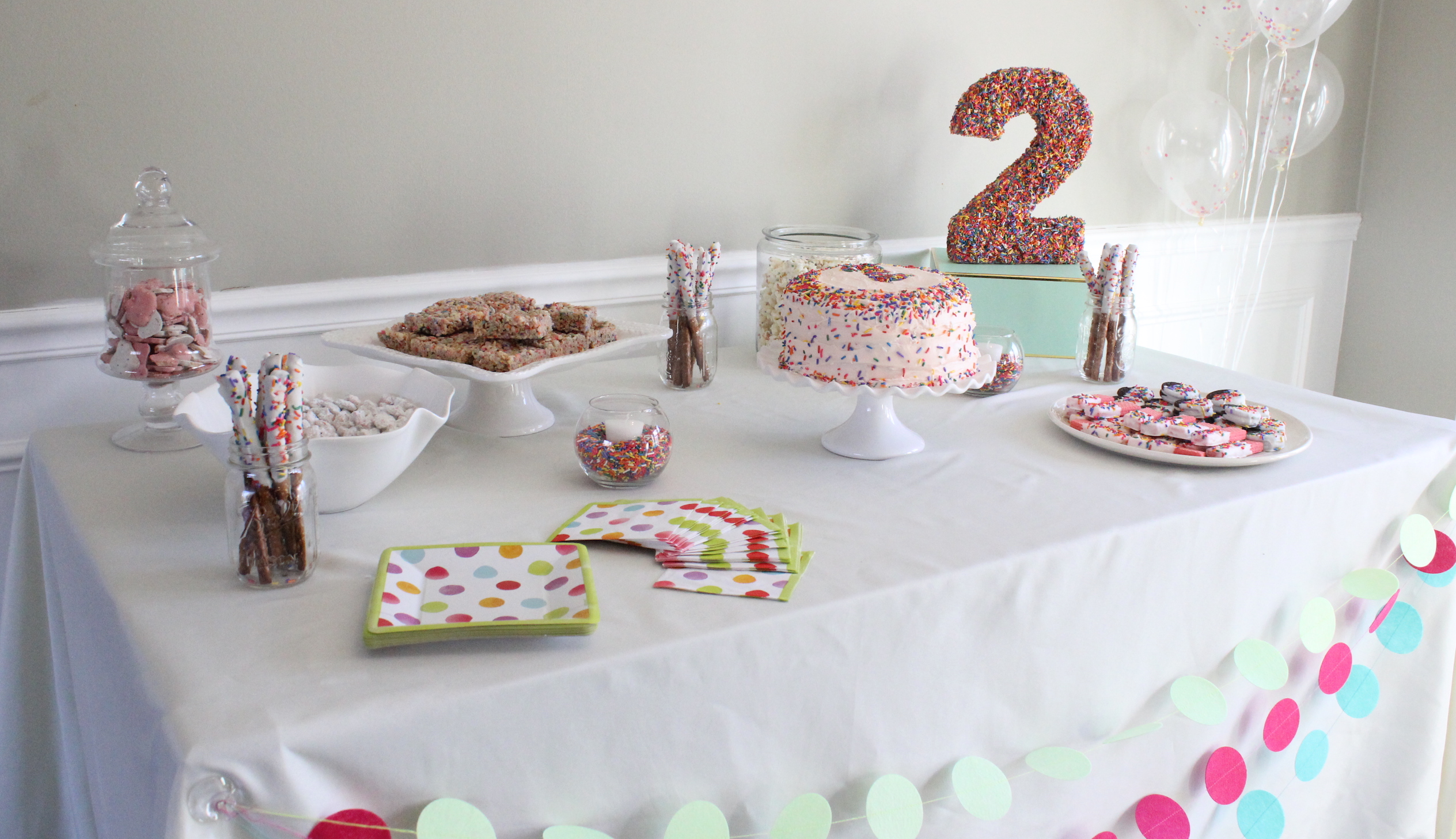 Sprinkle Themed Birthday Party